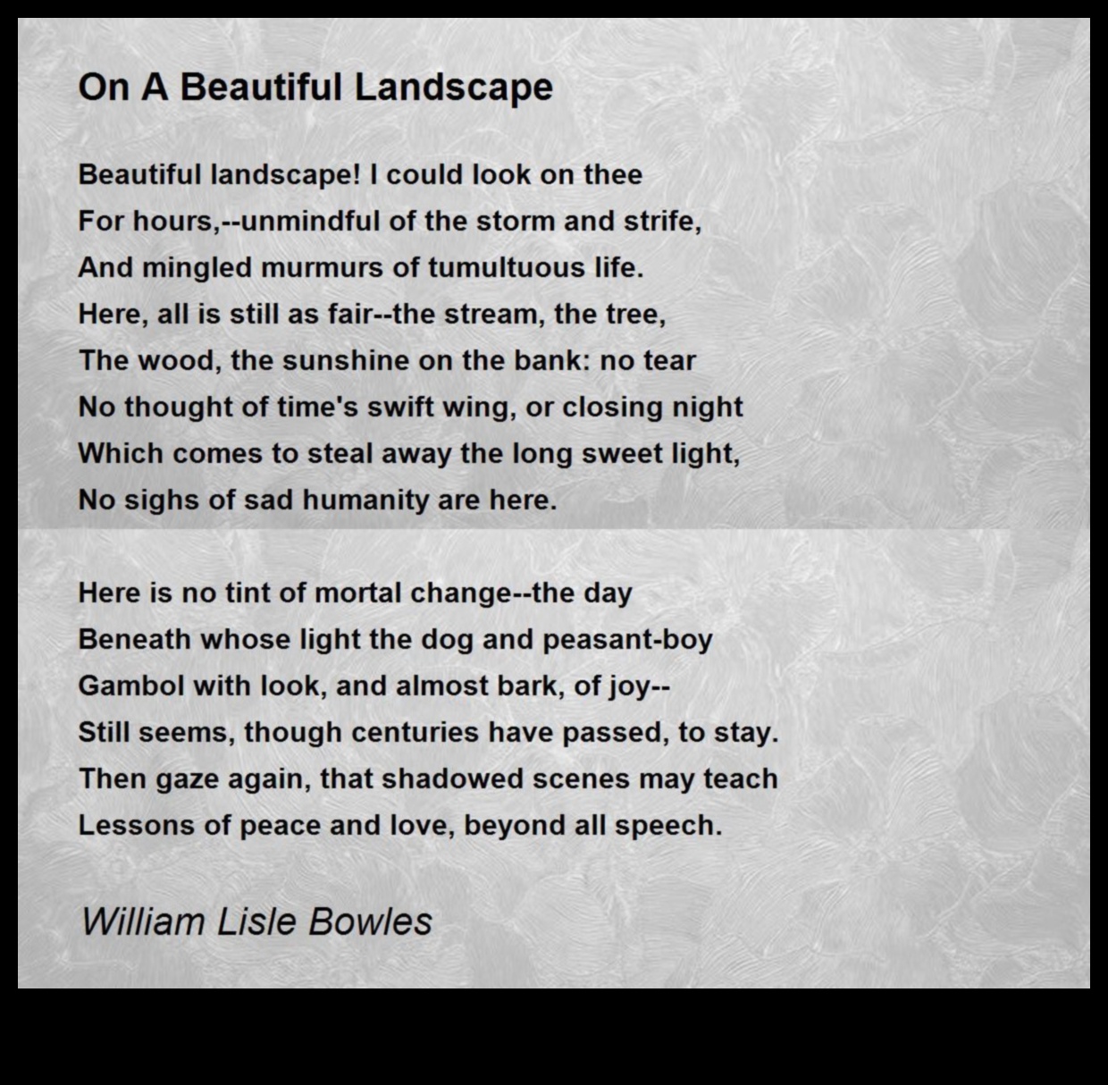 Reverie פואטי: פסוקים בהשראת היופי של נופים