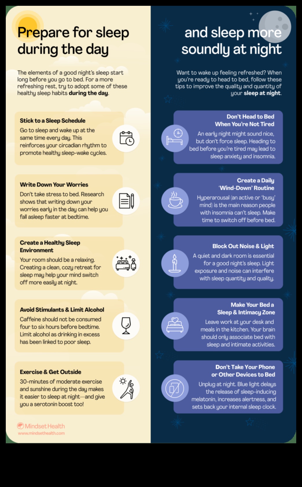 טיפוח לילה: טיפוח הרגלי שינה בריאים