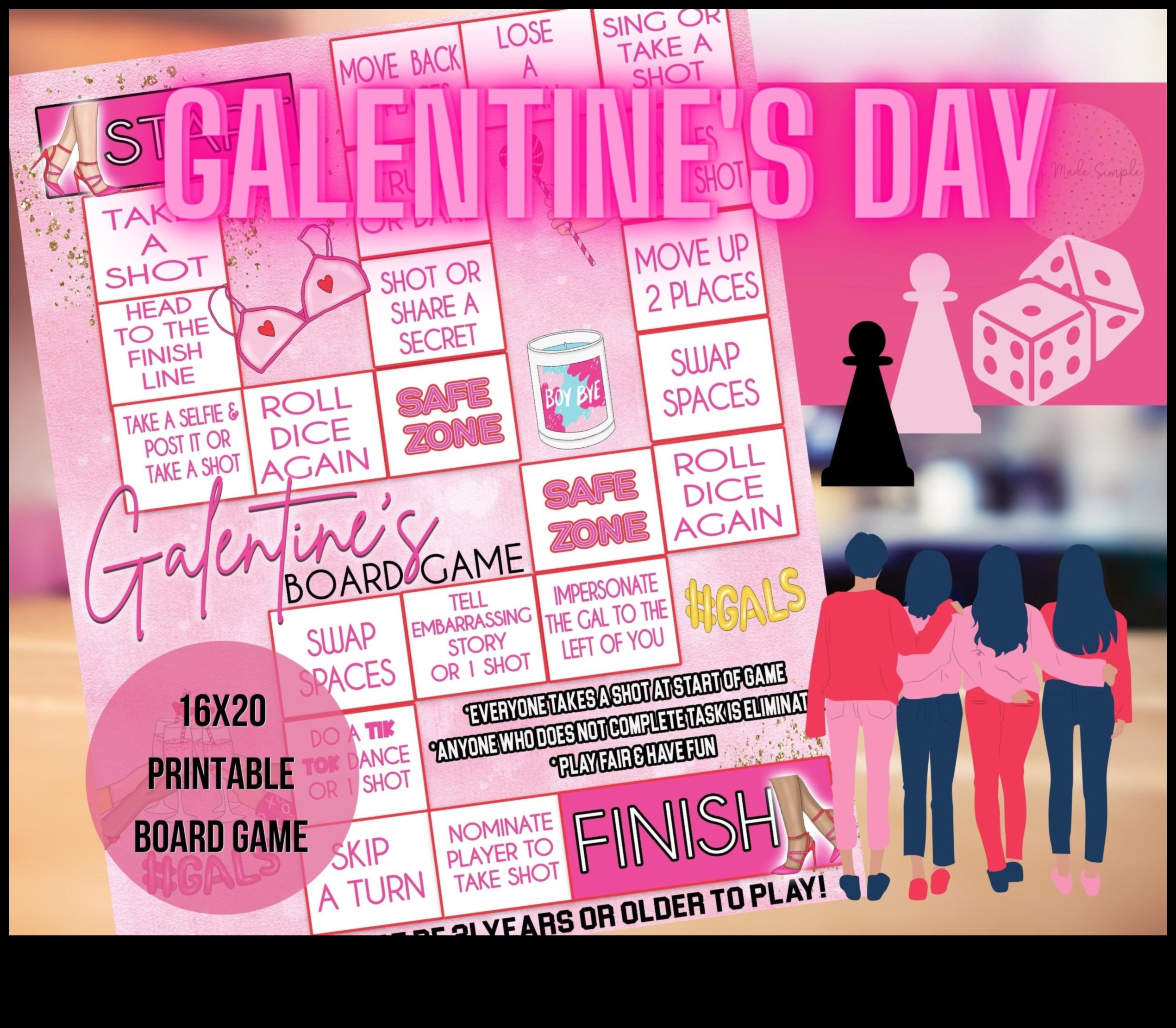 Game Night Glee: מתנות משחק לוח ליום ולנטיין שובב